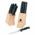 6 Piece Steak Knife Set with Wood Block